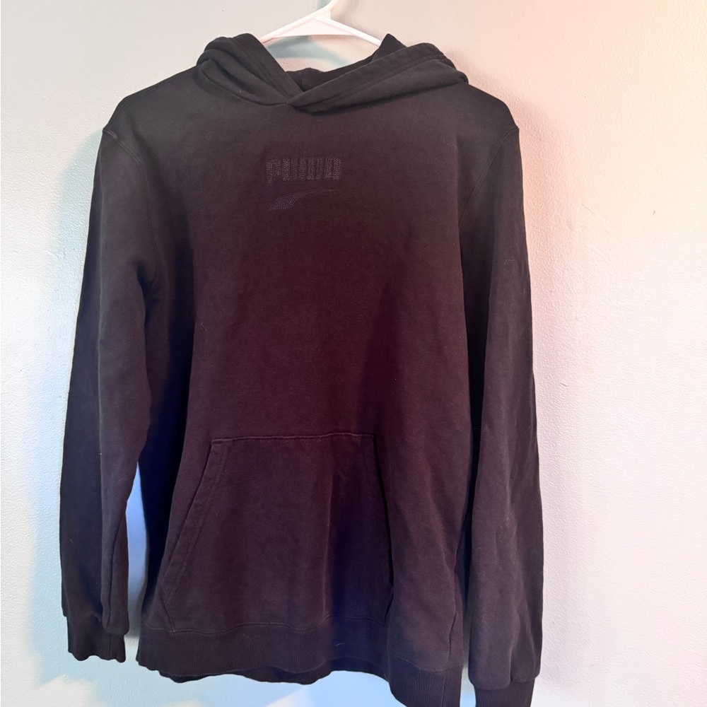 PUMA Men's Black Hoodie Sweater